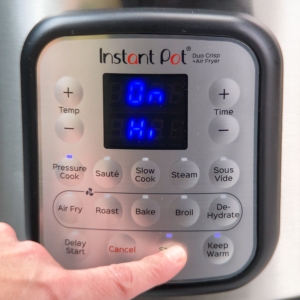 starting the instant pot