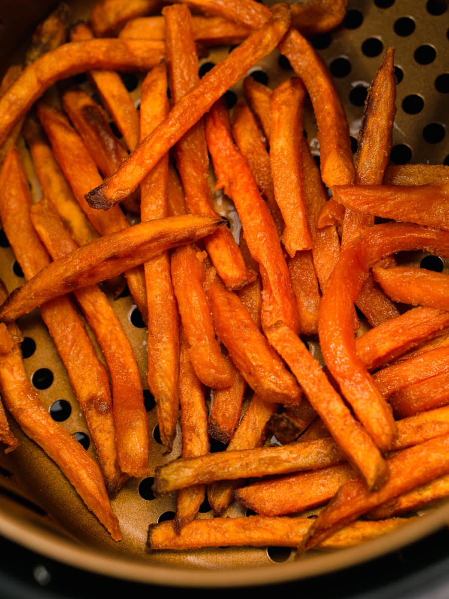 Frozen Sweet Potato Fries in Air Fryer - One Happy Housewife