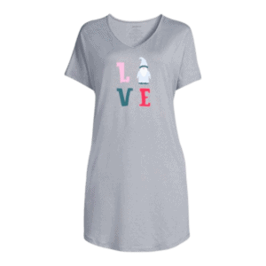 joyspun womens short sleeve sleep shirts pack grey