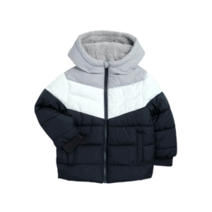 baby and toddler boys heavyweight puffer jacket soft silver swiss tech