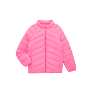 girls lightweight packable puffer jacket pink azalea wonder nation