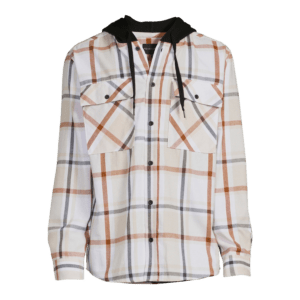 mens and big mens long sleeve hooded flannel shirt gycfck no boundaries