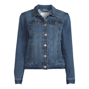 womens denim jacket medium wash time and tru