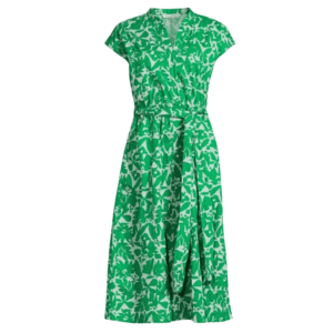 belted utility dress short sleeves green