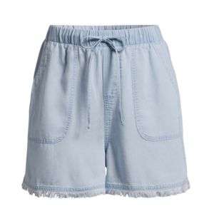 jean shorts frayed edge