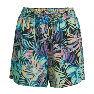 pull on shorts tropical design