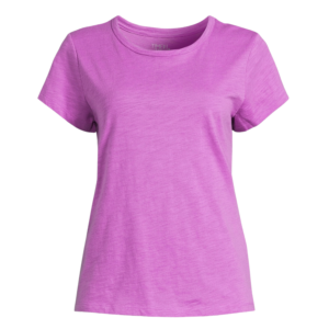 purple crew neck tee