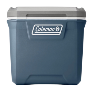 blue rolling cooler