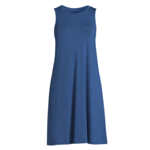 sleeveless knit swing dress