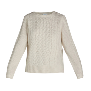 beige lurex sweater