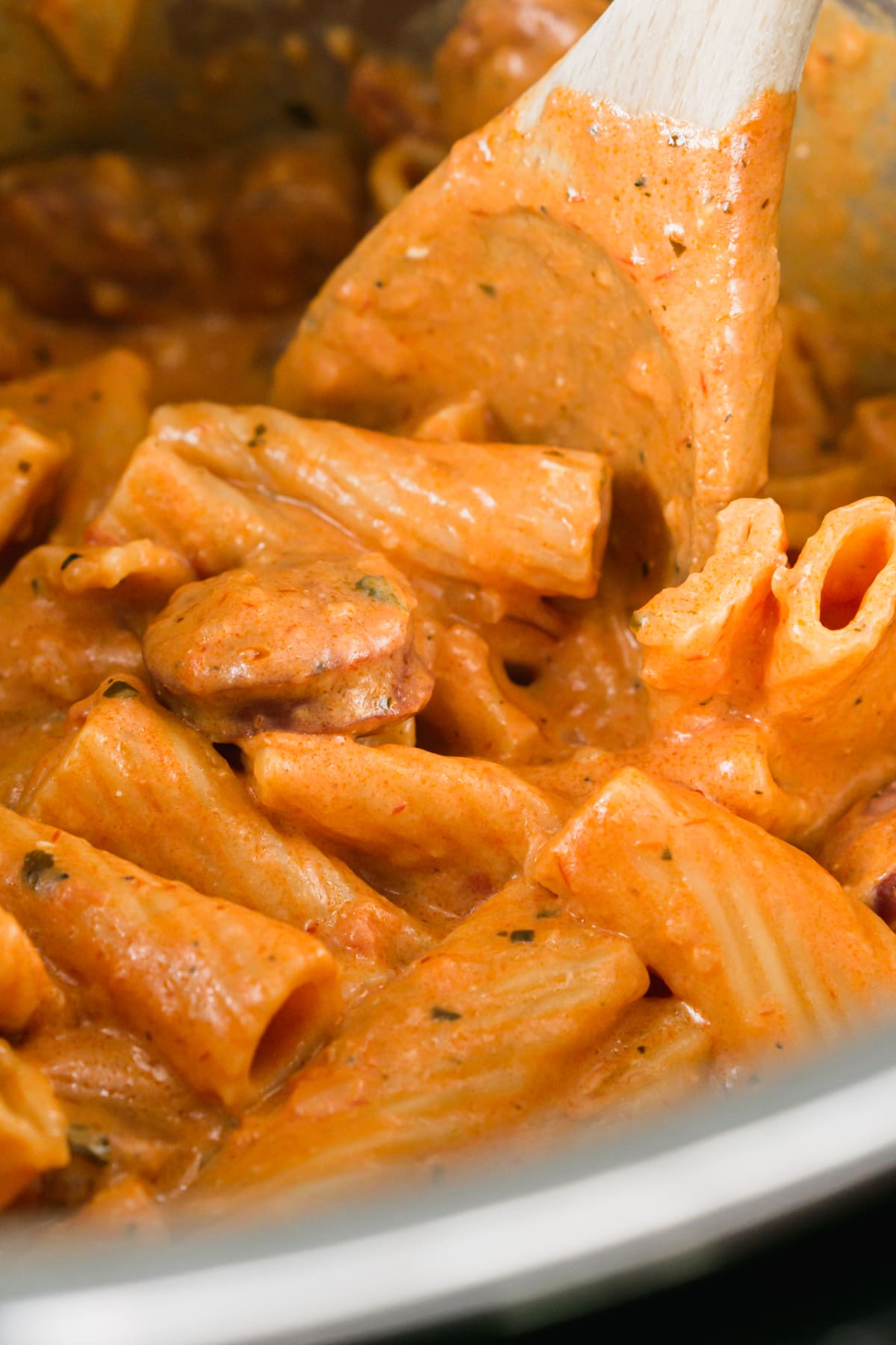 Instant Pot Cream Cheese Pasta with Sausage One Happy Housewife