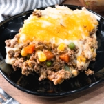 a plate of shepherd's pie