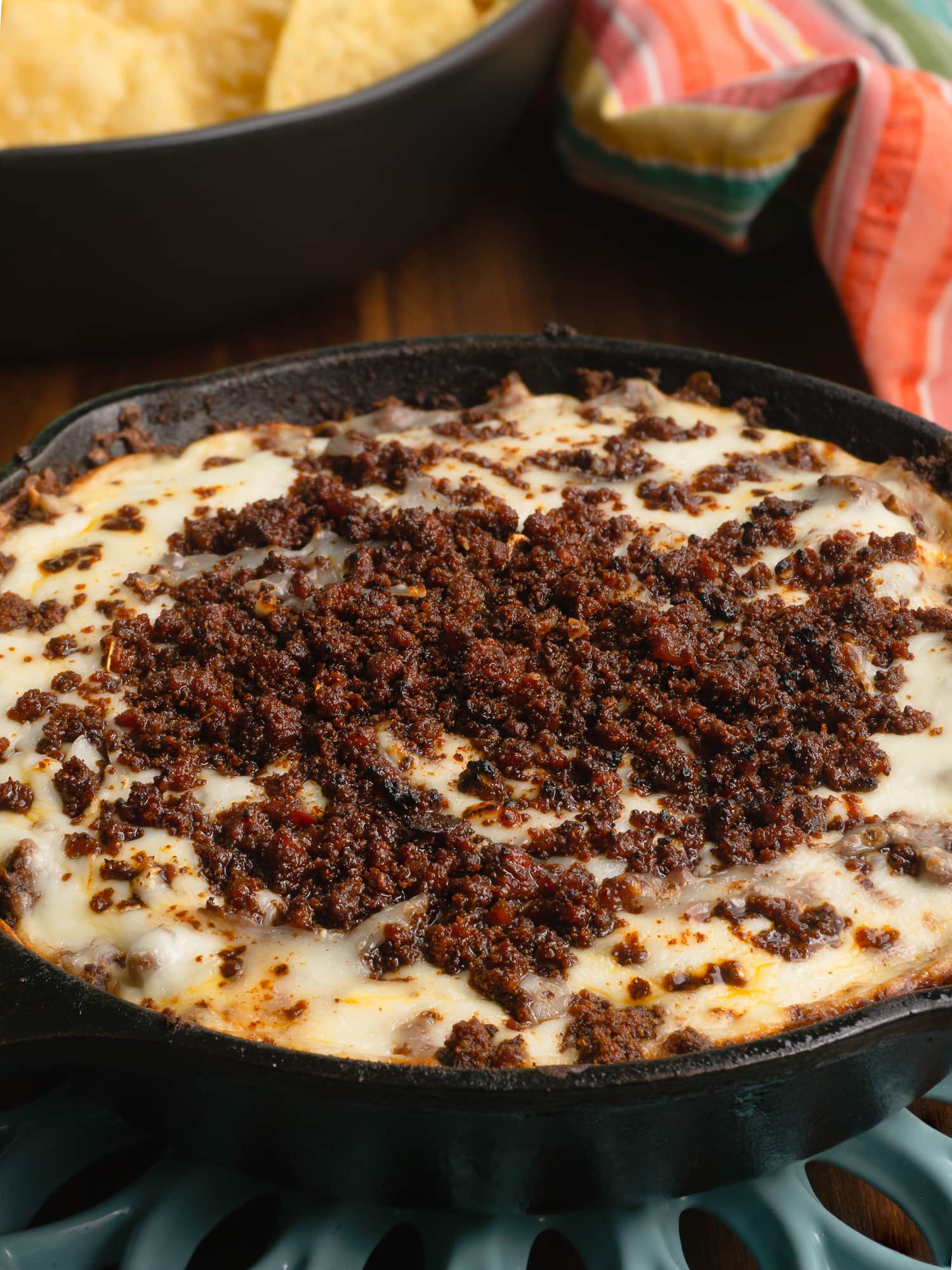 Anafre Hondureño (Chorizo, Bean and Cheese Dip) One Happy Housewife