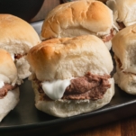 pan con frijoles or bread with beans  on a large tray